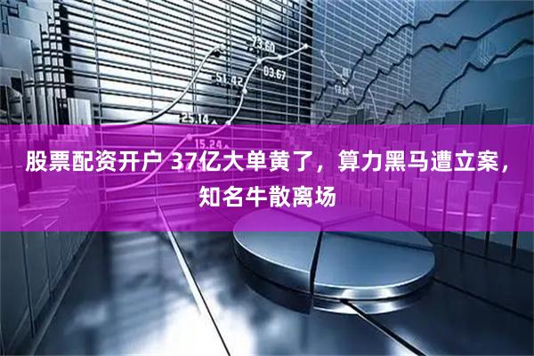 股票配资开户 37亿大单黄了，算力黑马遭立案，知名牛散离场